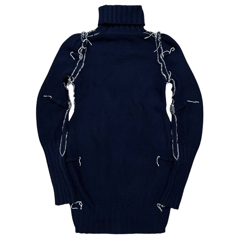NWT!! Maison Martin Margiela H&M Navy Merino Wool Darted Sweater Dress Size Sz S - Picture 4 of 12